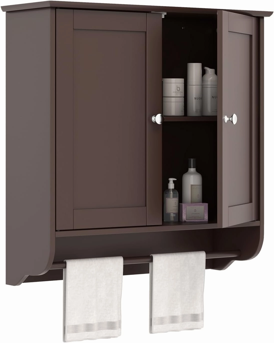 Giantex Bathroom Cabinet Wall Mounted - Over The Toilet Medicine Cabinet with Double Doors