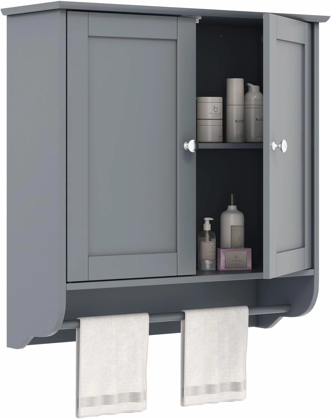 Giantex Bathroom Cabinet Wall Mounted - Over The Toilet Medicine Cabinet with Double Doors