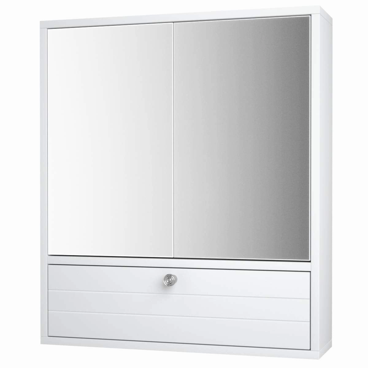 Giantex Bathroom Cabinet Wall Mounted Mirrored Storage Organizer bathroom storage cabinet, over toilet storage