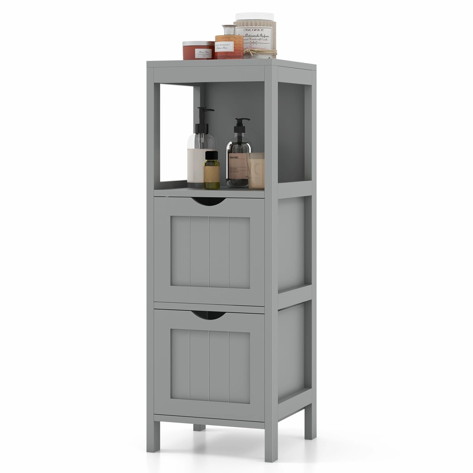 Giantex Bathroom Organizers and Storage Cabinet - Storage Organizer Rack Stand