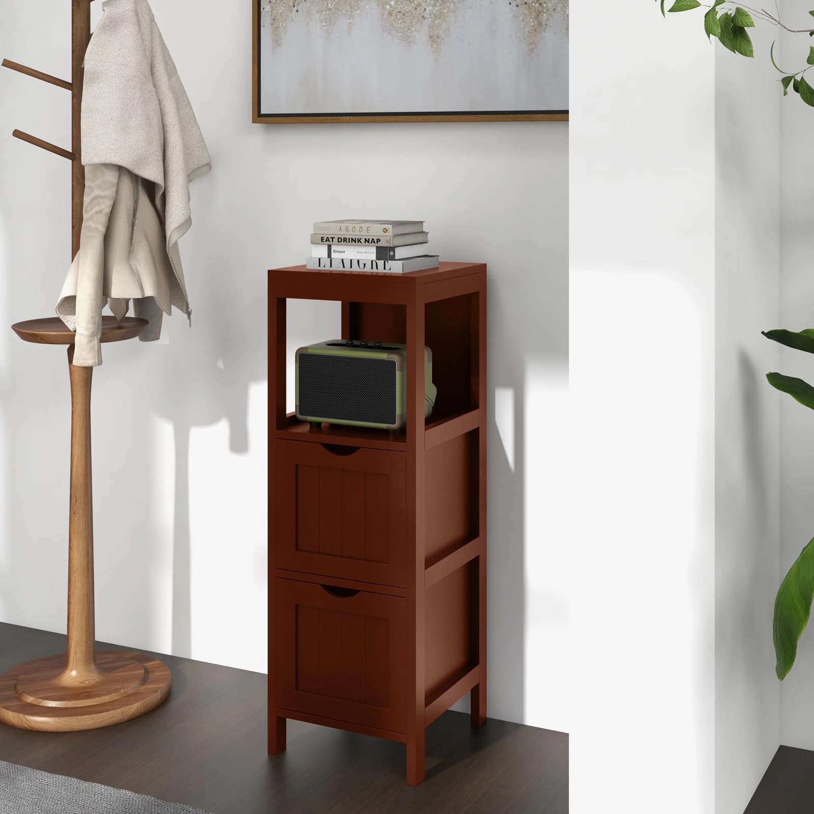 Giantex Bathroom Organizers and Storage Cabinet - Storage Organizer Rack Stand