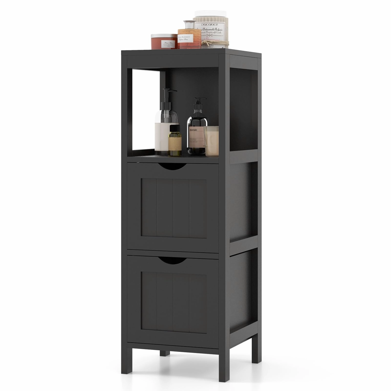 Giantex Bathroom Organizers and Storage Cabinet - Storage Organizer Rack Stand