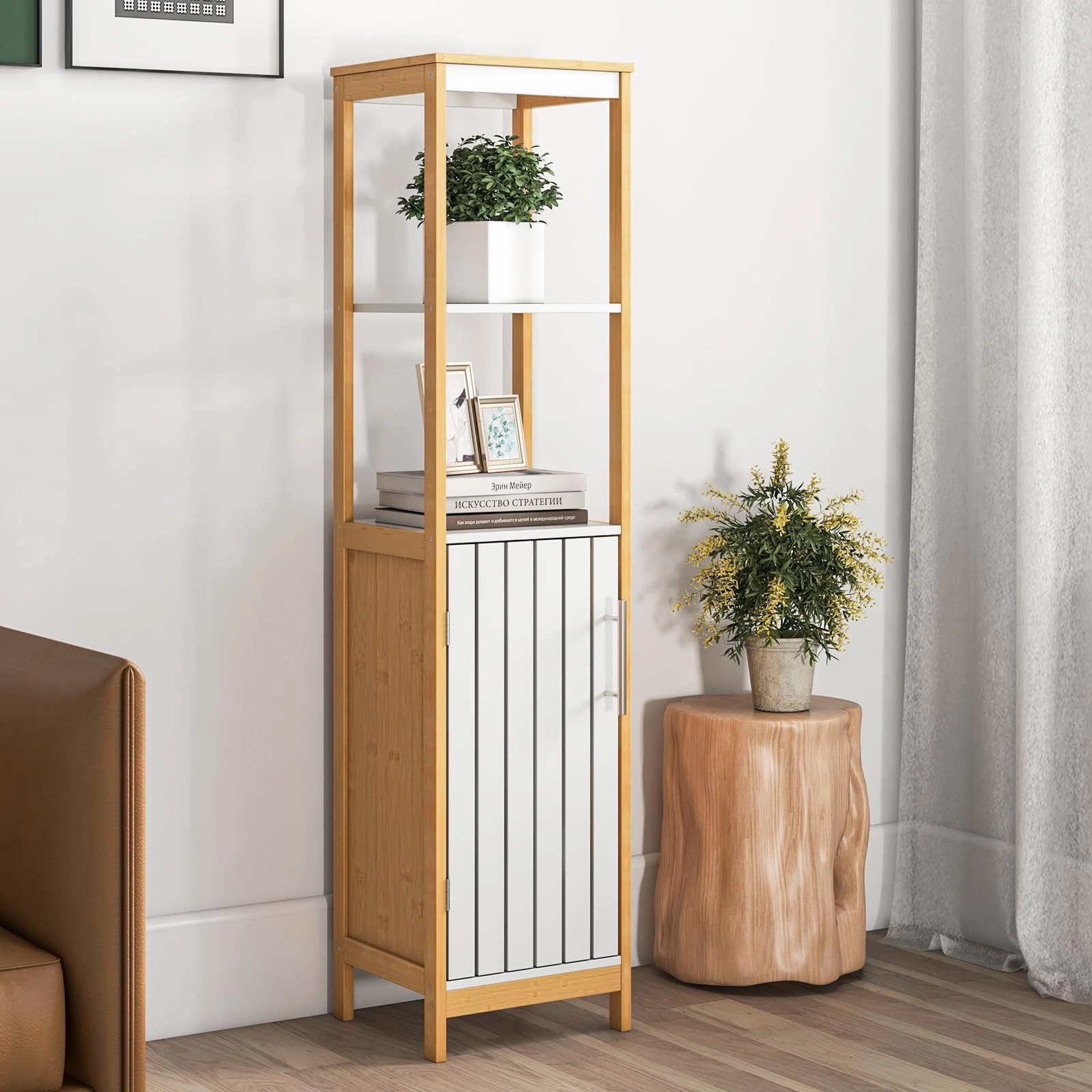 Giantex Bathroom Storage Cabinet Freestanding