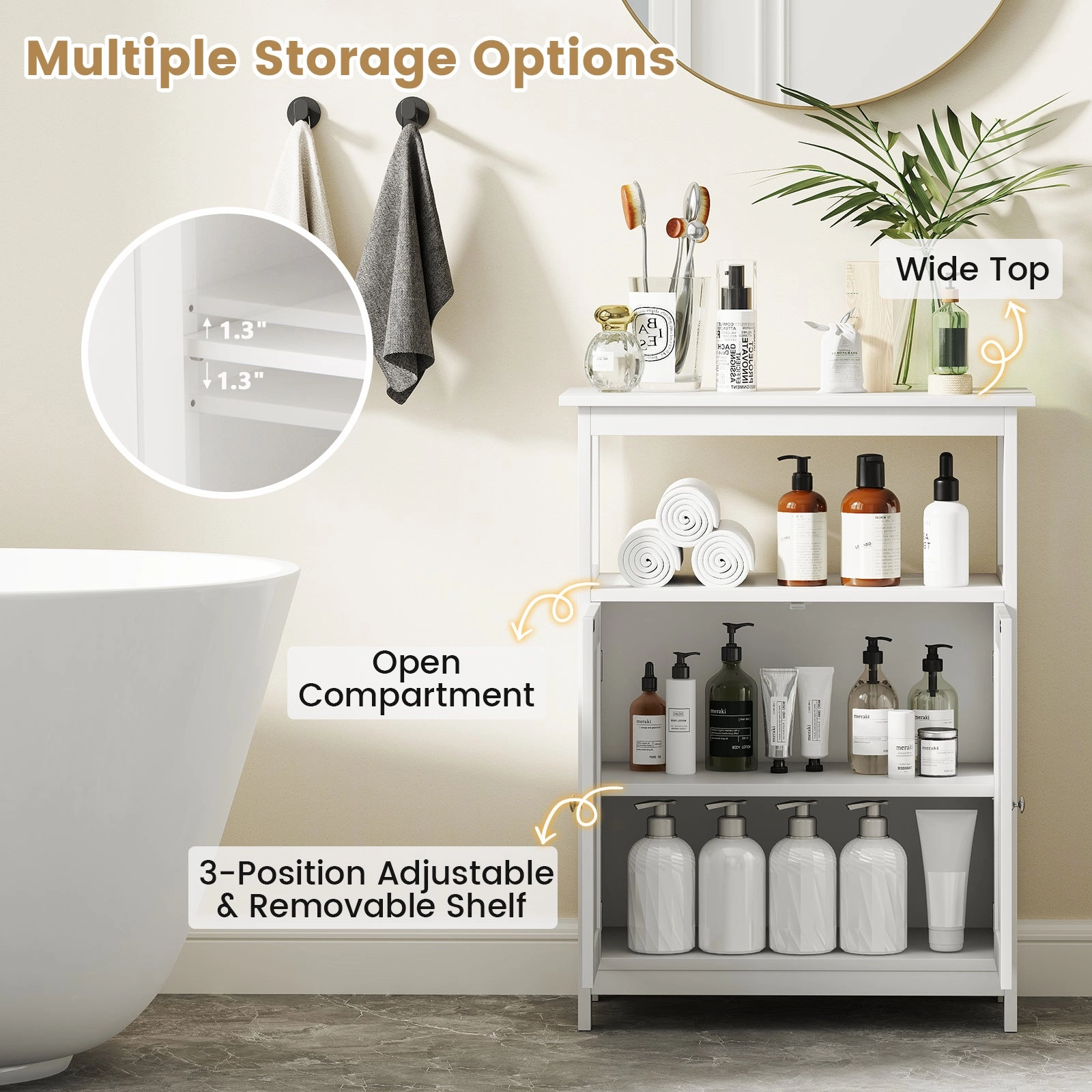 Giantex Bathroom Storage Cabinet