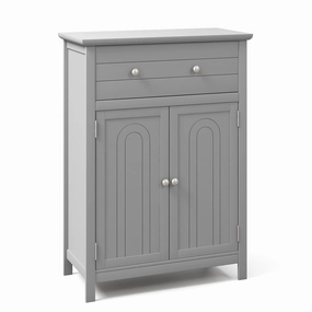 Giantex Bathroom Storage Cabinet with Drawer - Floor Cabinet with Doors, Adjustable Shelf bathroom storage cabinet, over toilet storage
