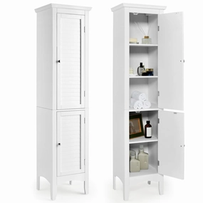 Giantex Bathroom Tall Storage Cabinet bathroom storage cabinet, over toilet storage