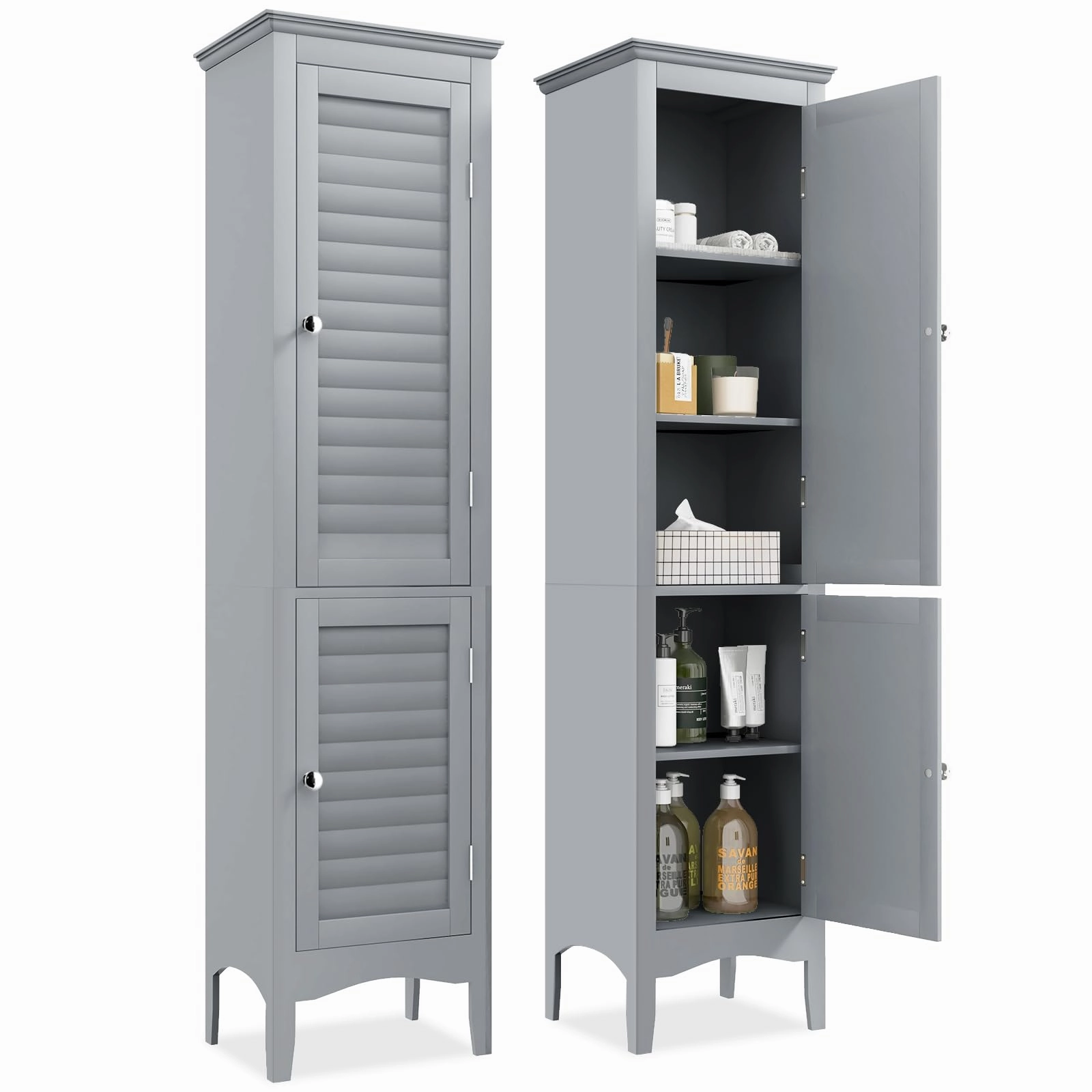 Giantex Bathroom Tall Storage Cabinet