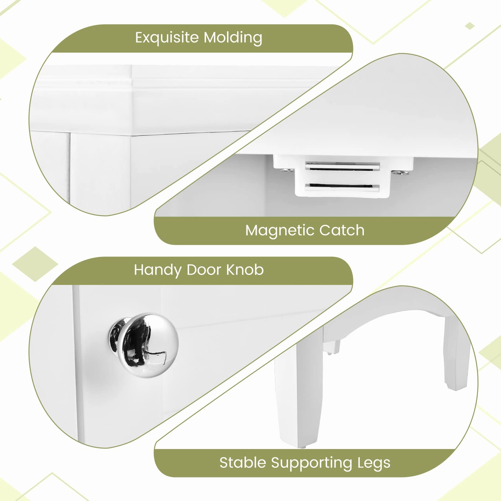 Giantex Bathroom Tall Storage Cabinet