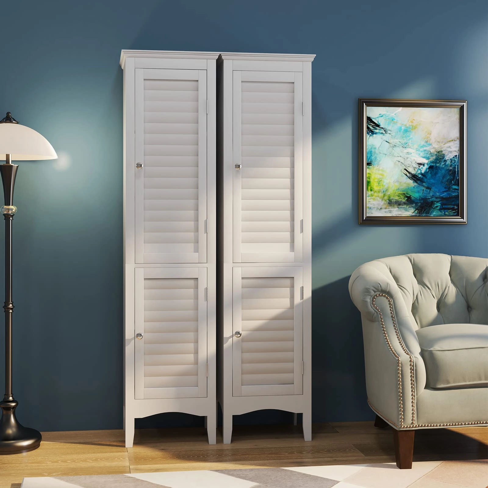 Giantex Bathroom Tall Storage Cabinet