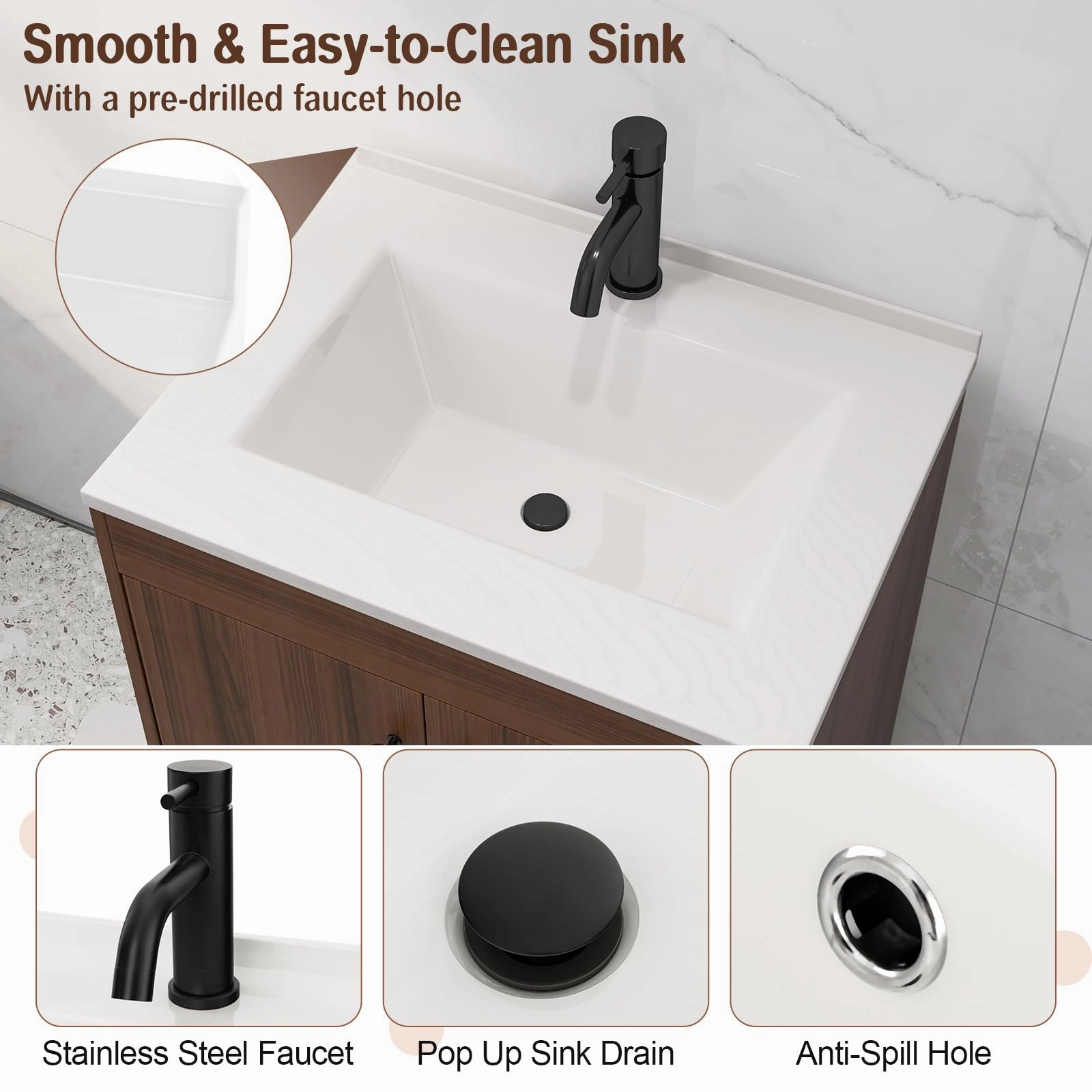 Giantex Bathroom Vanities with Vessel Sink - Bathroom Sink Cabinet with Doors