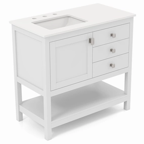 Giantex Bathroom Vanity with Ceramic Sink bathroom storage cabinet, over toilet storage