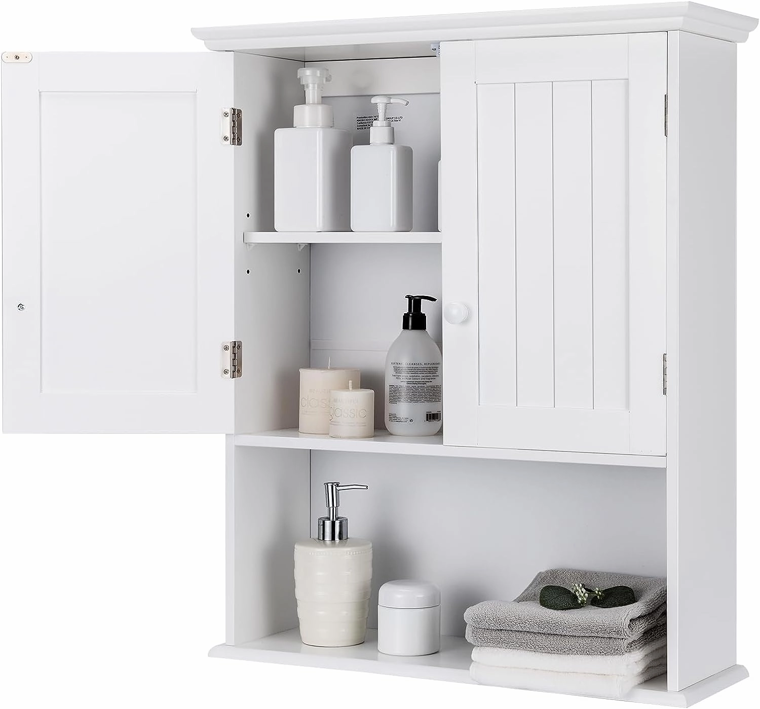Giantex Bathroom Wall Mounted Cabinet - Storage Cabinet w/Adjustable Shelf