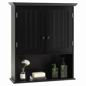 Giantex Bathroom Wall Mounted Cabinet - Storage Cabinet w/Adjustable Shelf bathroom storage cabinet, over toilet storage