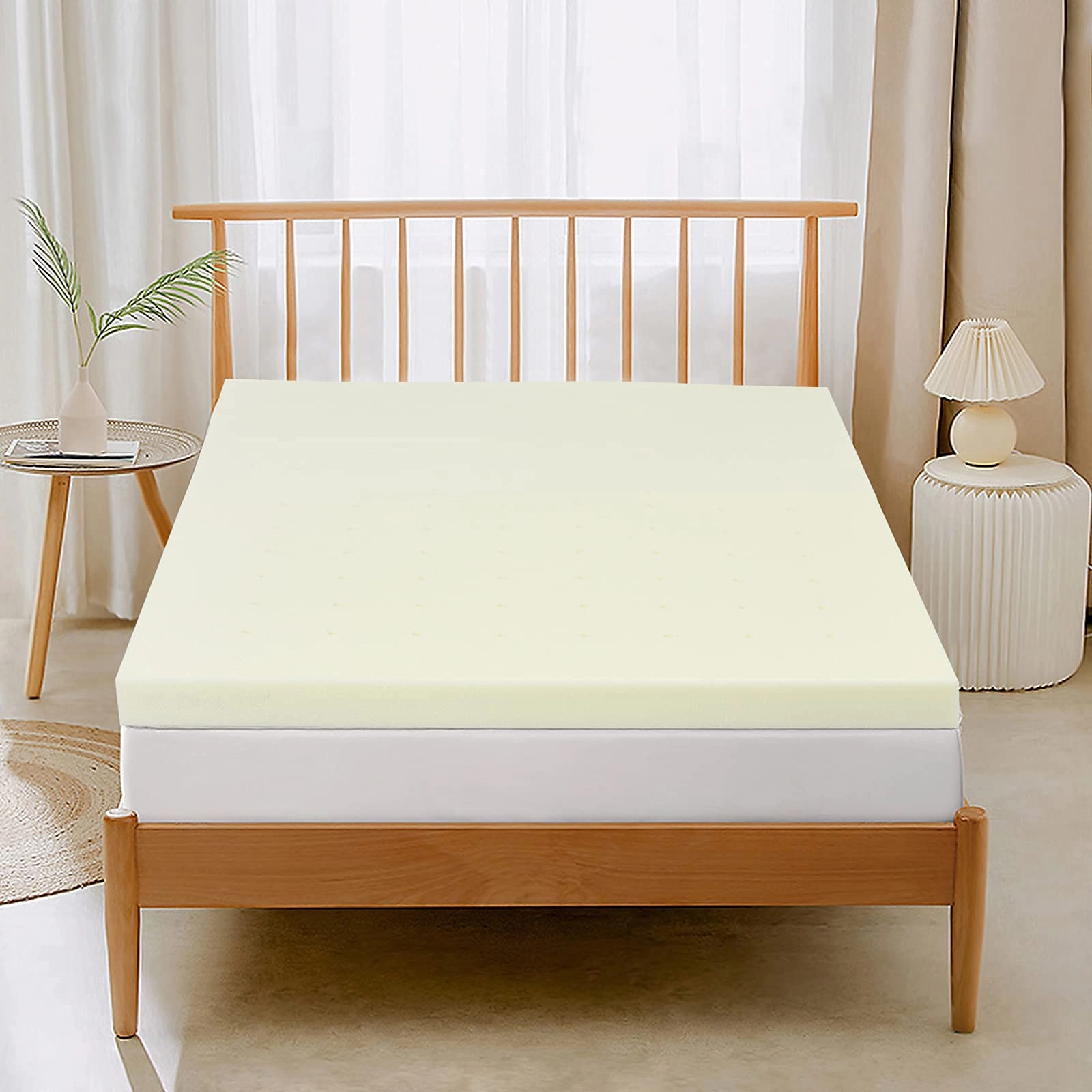Giantex Bed Mattress Topper 3 Inch Thickness Soft Mattress Pad