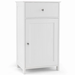 Giantex Floor Bathroom Storage Cabinet Freestanding Cabinet with Drawer bathroom storage cabinet, over toilet storage