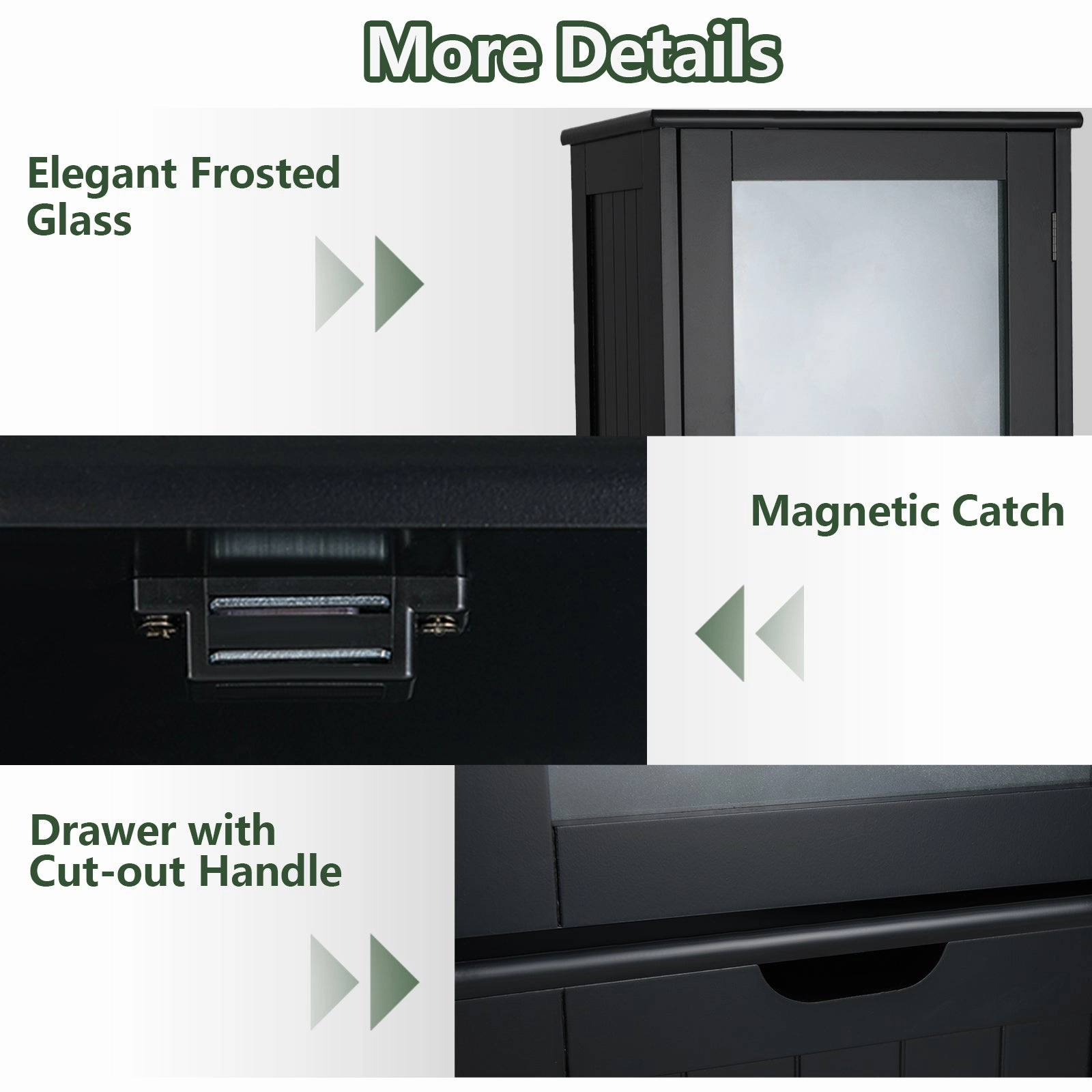 Giantex Freestanding Bathroom Storage Cabinet