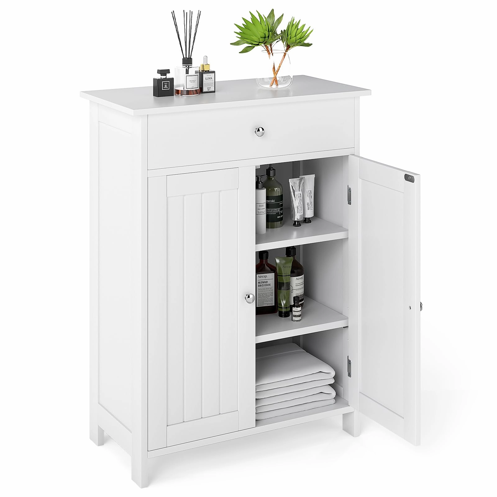 Giantex  Freestanding Bathroom Storage Cabinet