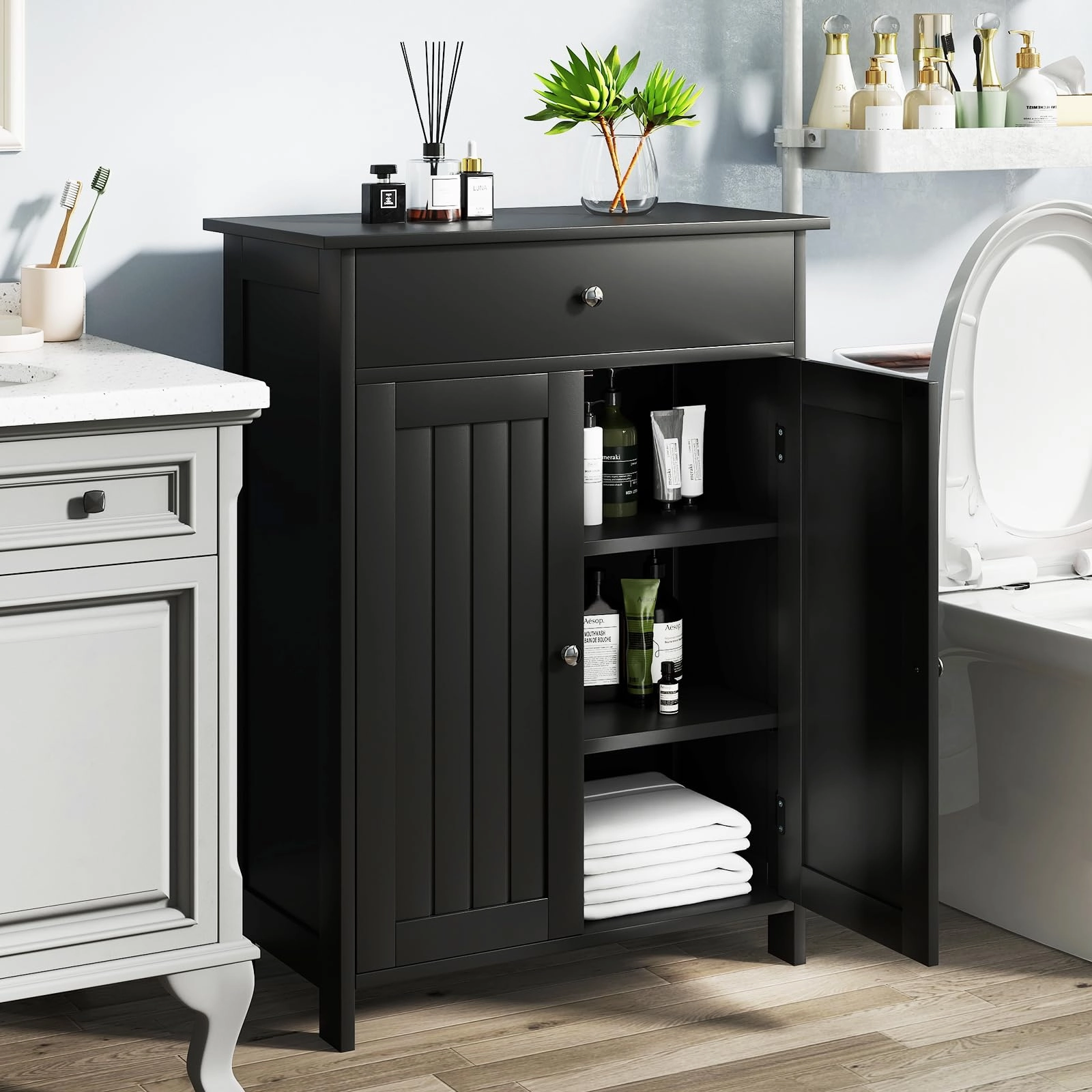 Giantex  Freestanding Bathroom Storage Cabinet