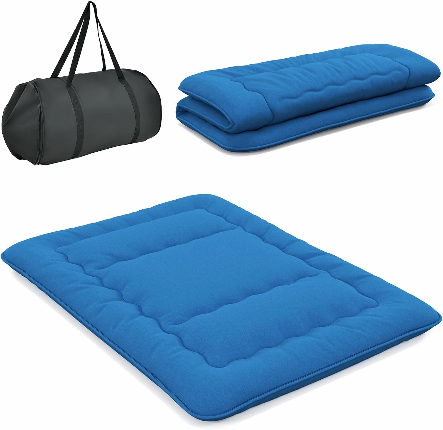 Giantex Japanese Floor Mattress Futon Mattress, Roll Up Mattress Tatami Mat with Washable Cover and Carry Bag