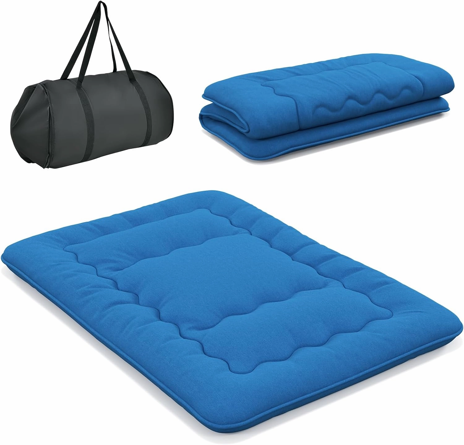 Giantex Japanese Floor Mattress Futon Mattress, Roll Up Mattress Tatami Mat with Washable Cover and Carry Bag