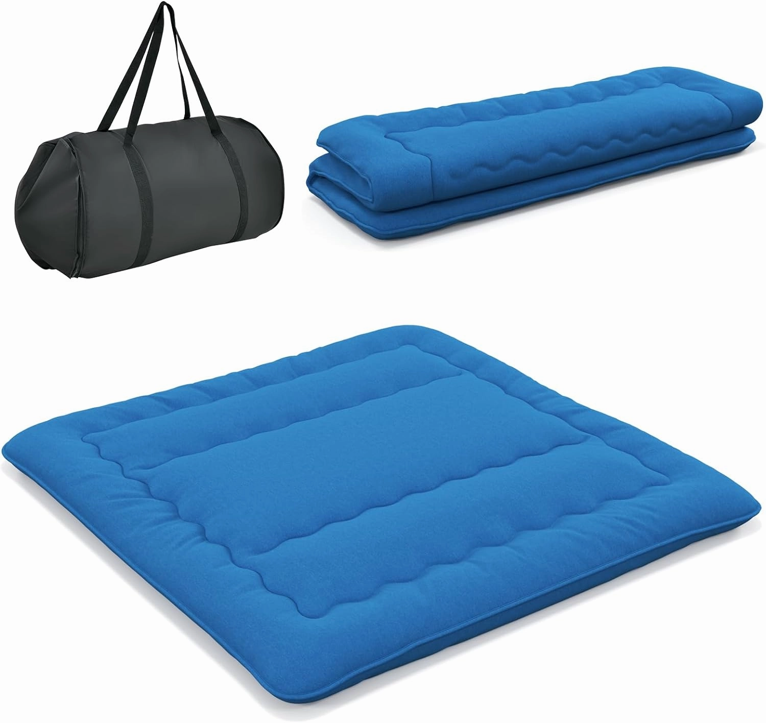 Giantex Japanese Floor Mattress Futon Mattress, Roll Up Mattress Tatami Mat with Washable Cover and Carry Bag