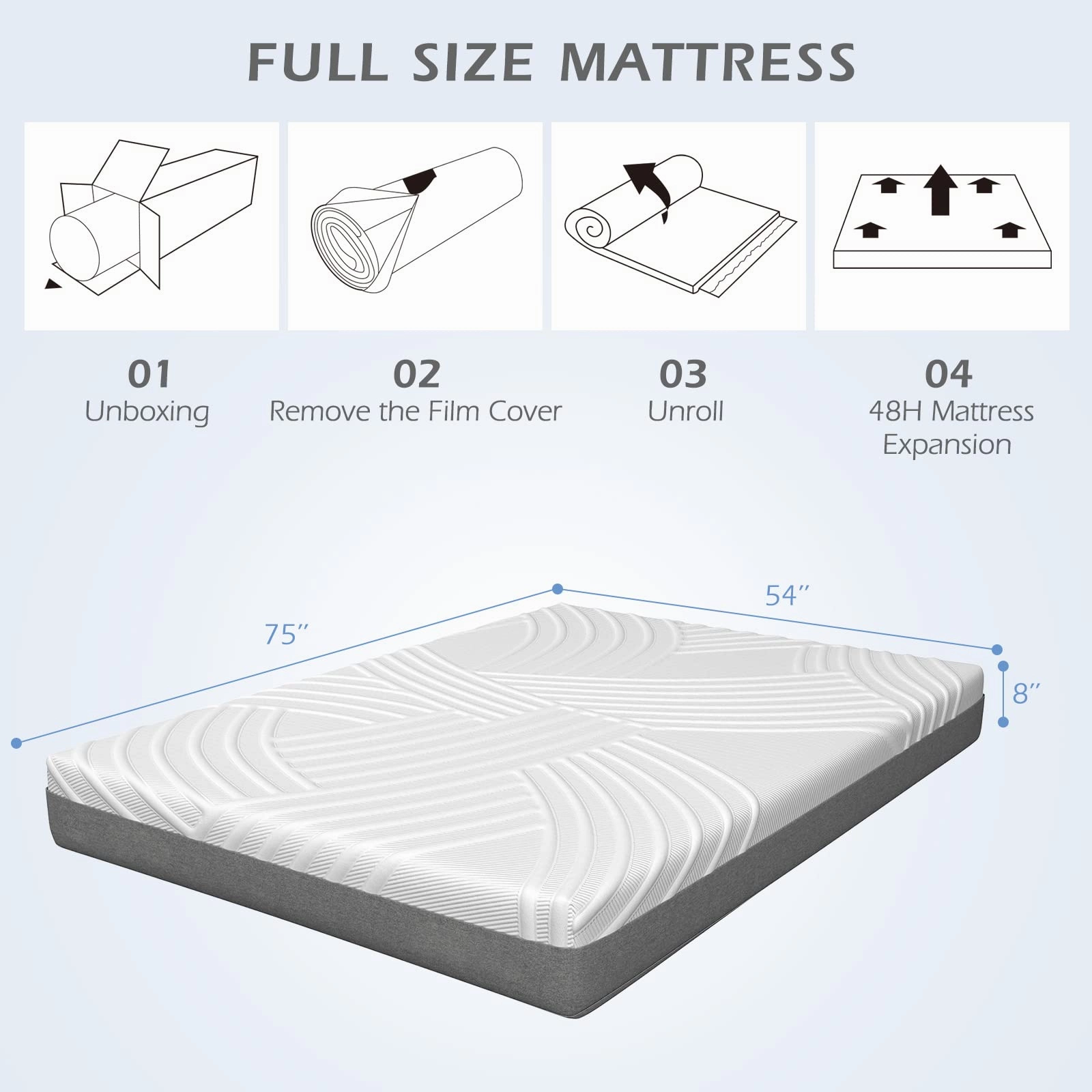 Giantex Memory Foam Mattress, 8 inch Mattress