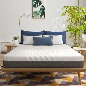 Giantex Memory Foam Mattress, 8 inch Mattress nightstand, bedside table