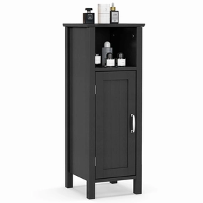 Giantex Narrow Bathroom Storage Cabinet - Corner Unit with Open Compartment, Adjustable Shelf bathroom storage cabinet, over toilet storage