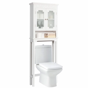 Giantex Over The Toilet Bathroom Space Saver, 3-Shelf Bathroom Organizer bathroom storage cabinet, over toilet storage