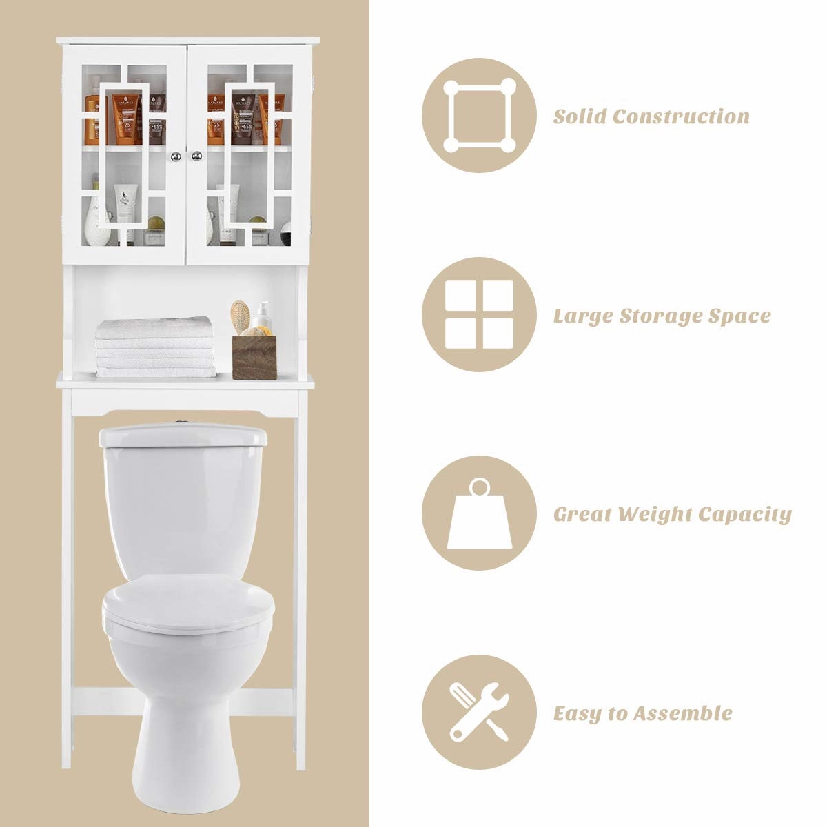 Giantex Over-The-Toilet Bathroom Storage Space