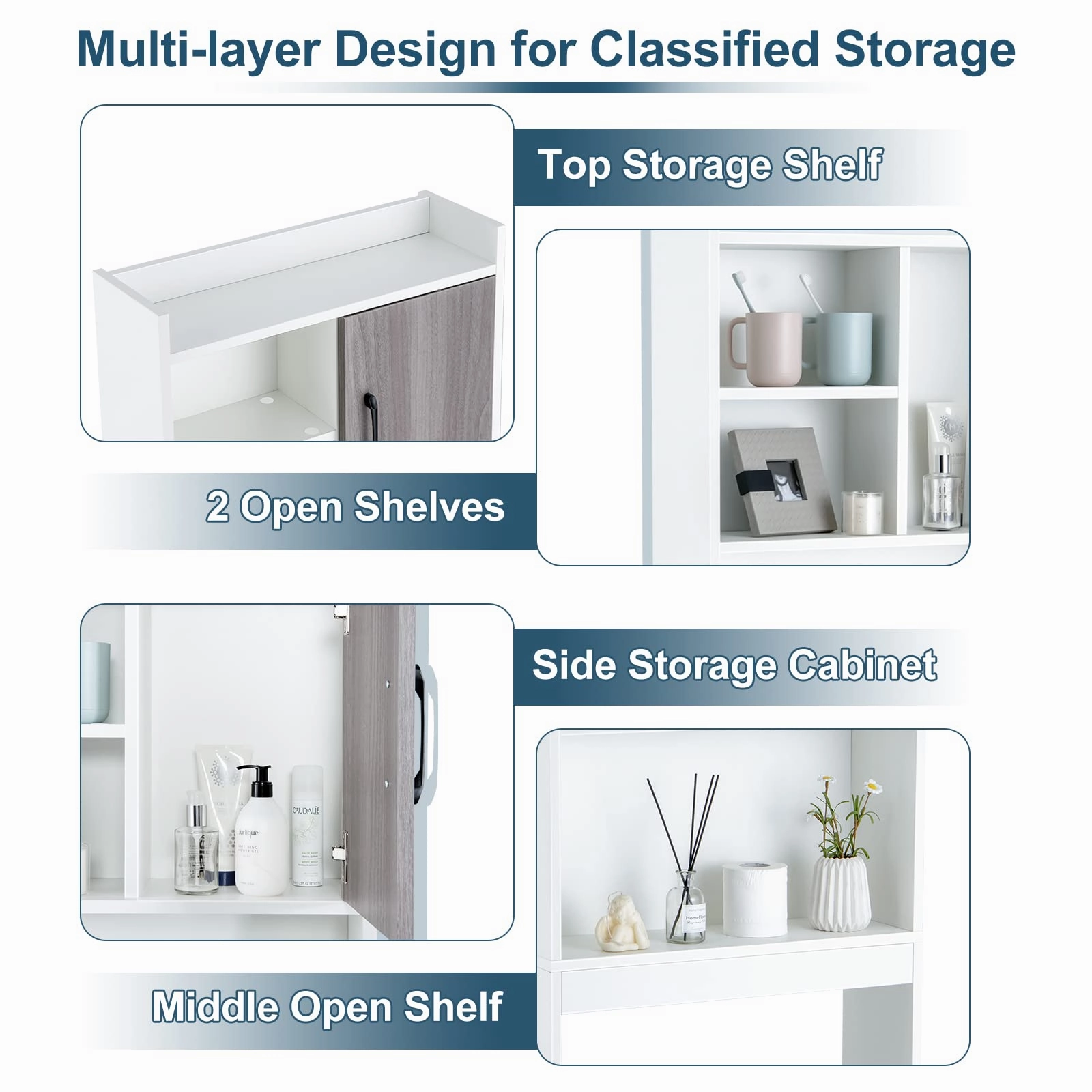 Giantex Over-The-Toilet Space-Saving Storage Cabinet