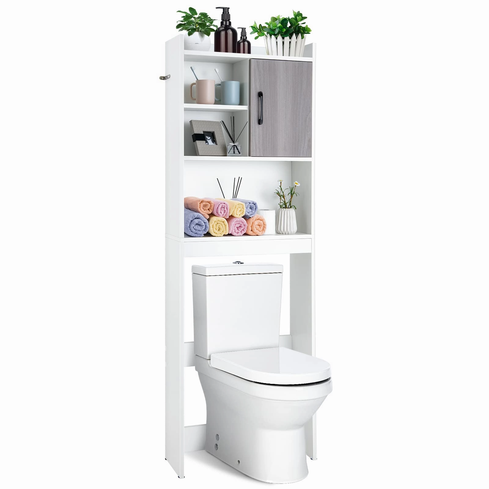 Giantex Over-The-Toilet Space-Saving Storage Cabinet bathroom storage cabinet, over toilet storage