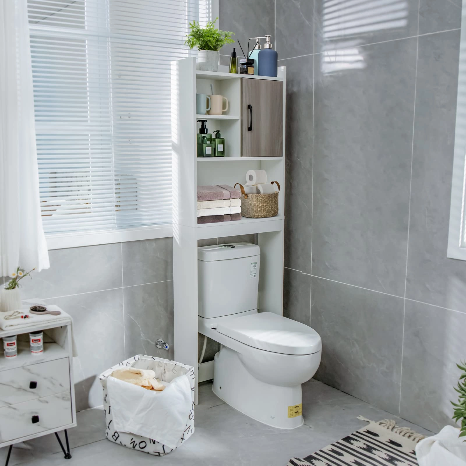 Giantex Over-The-Toilet Space-Saving Storage Cabinet