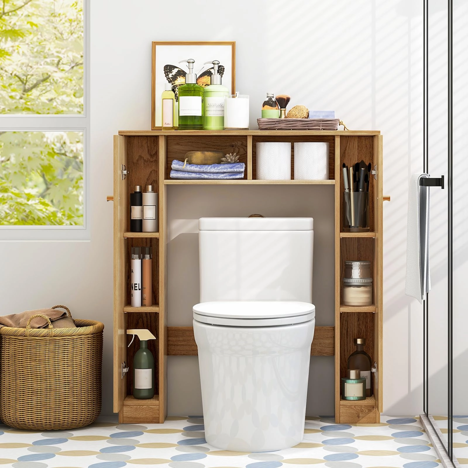 Giantex Over The Toilet Storage Cabinet
