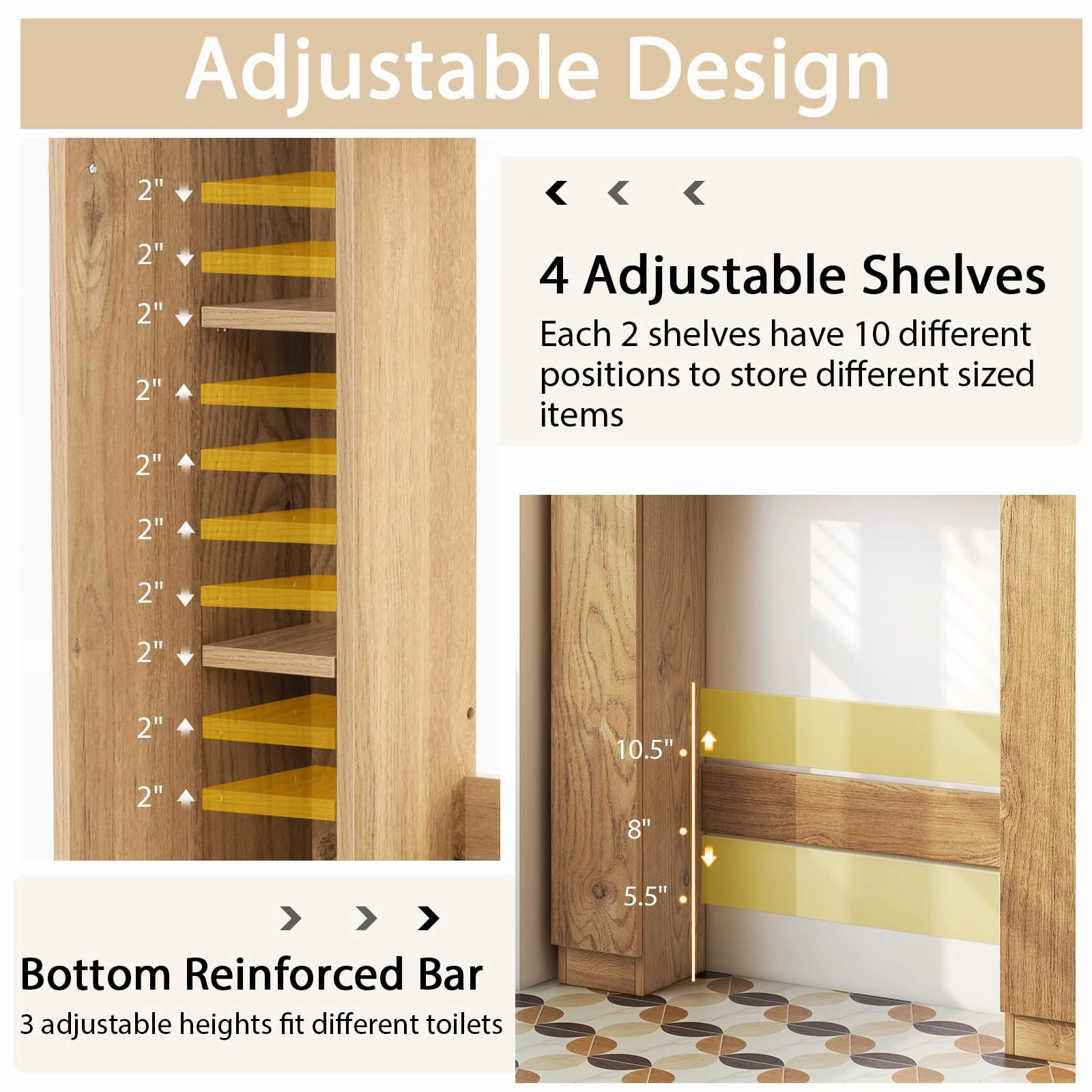 Giantex Over The Toilet Storage Cabinet