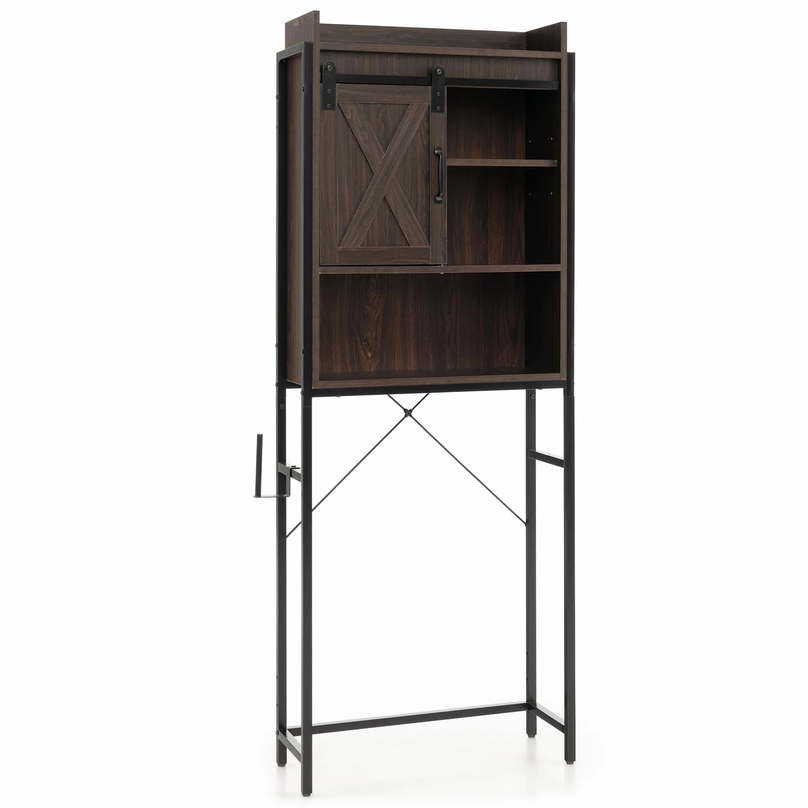 Giantex Over-The-Toilet Storage Cabinet, Freestanding 4-Tier Bathroom Organizer Rack