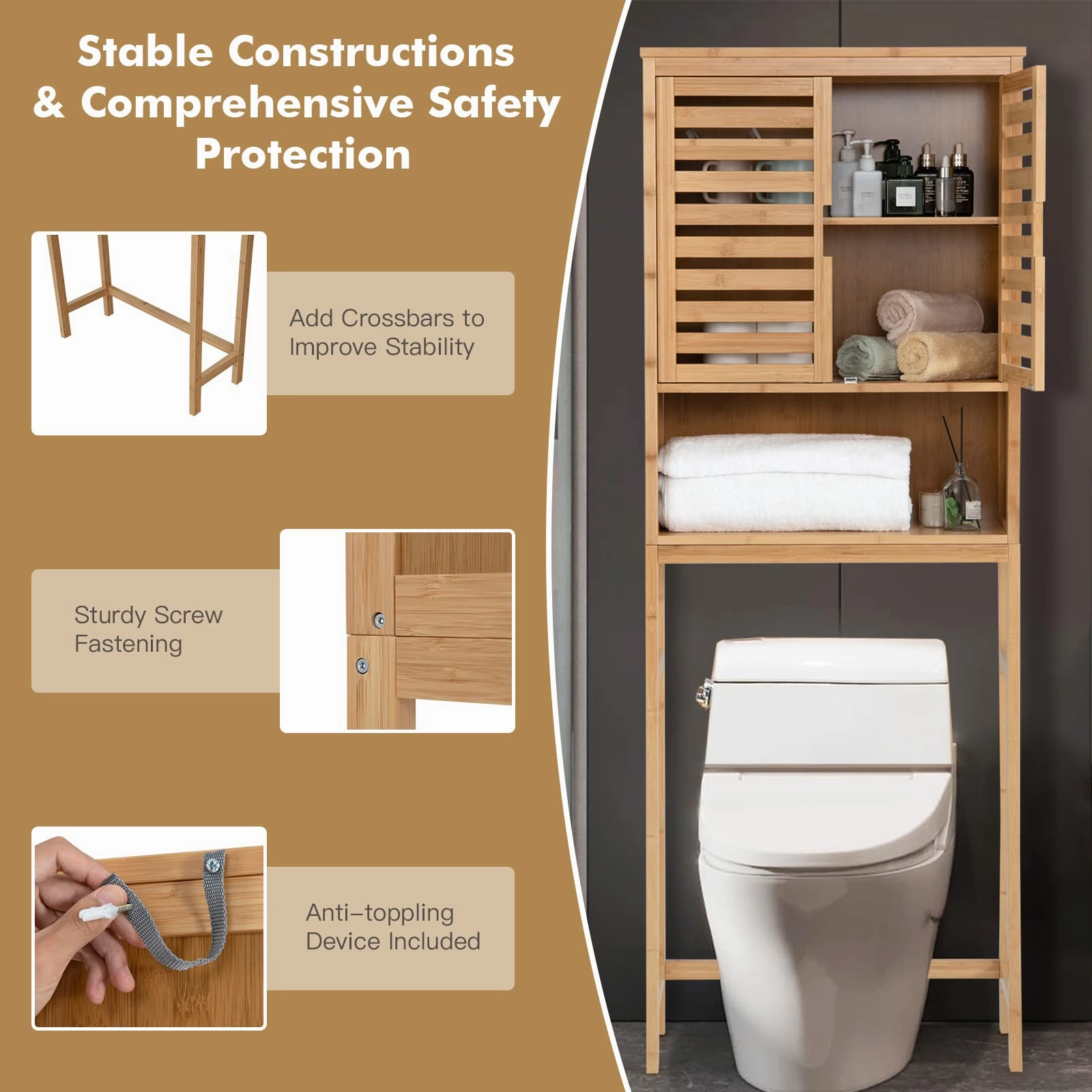 Giantex Over-The-Toilet Storage Cabinet