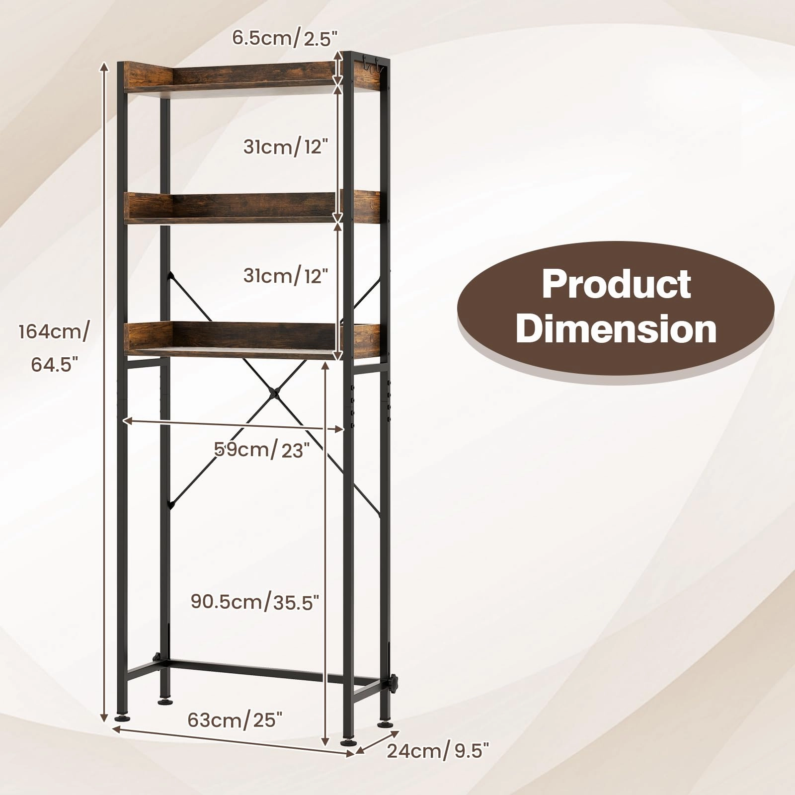 Giantex Over The Toilet Storage Rack