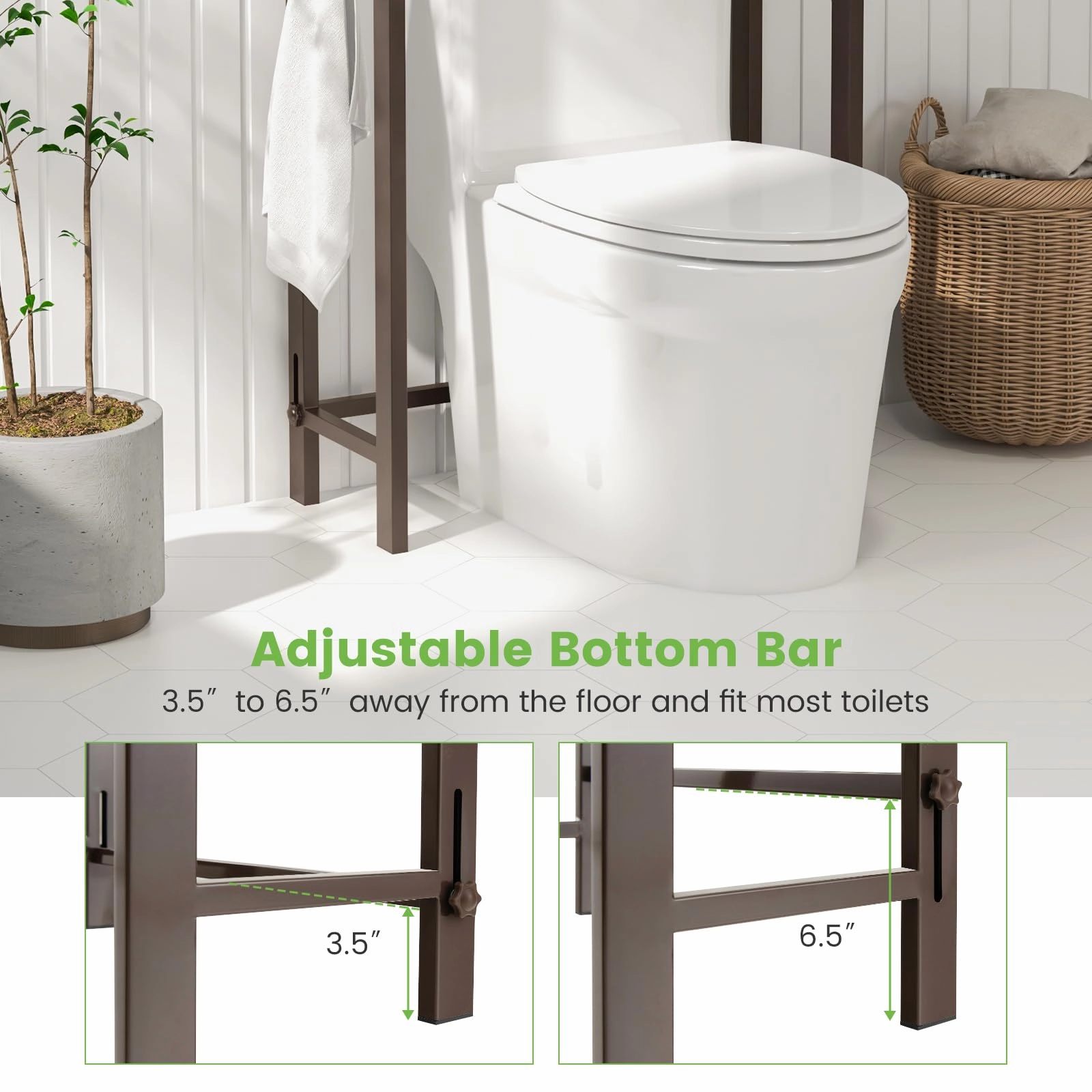 Giantex Over The Toilet Storage Shelf