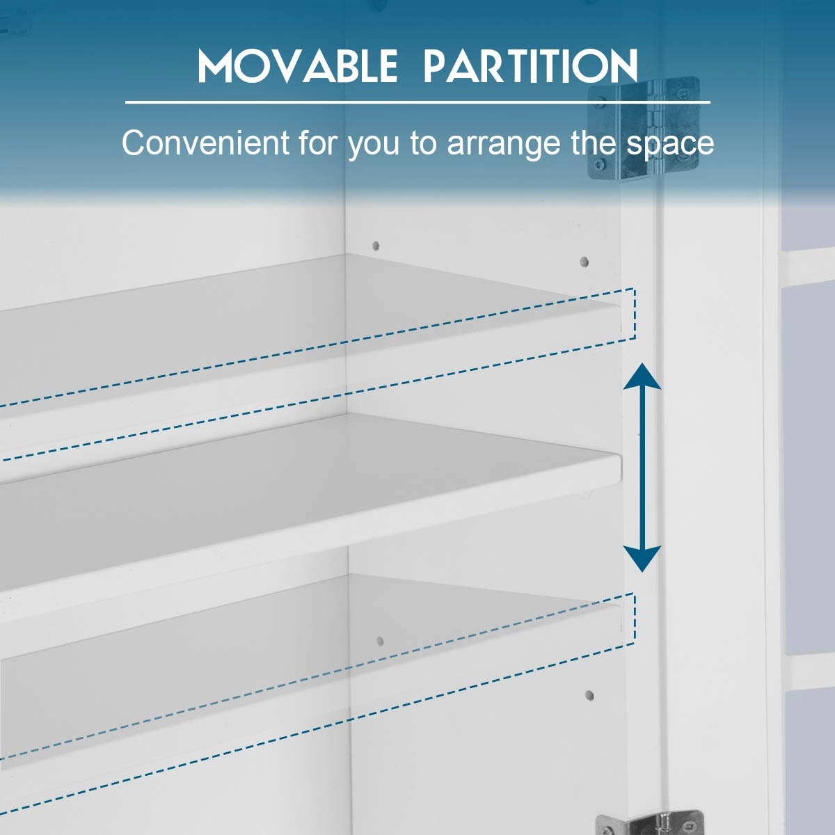 Giantex Over-The-Toilet Storage Spacesaver, Bathroom Organizer with Cabinet and Shelf