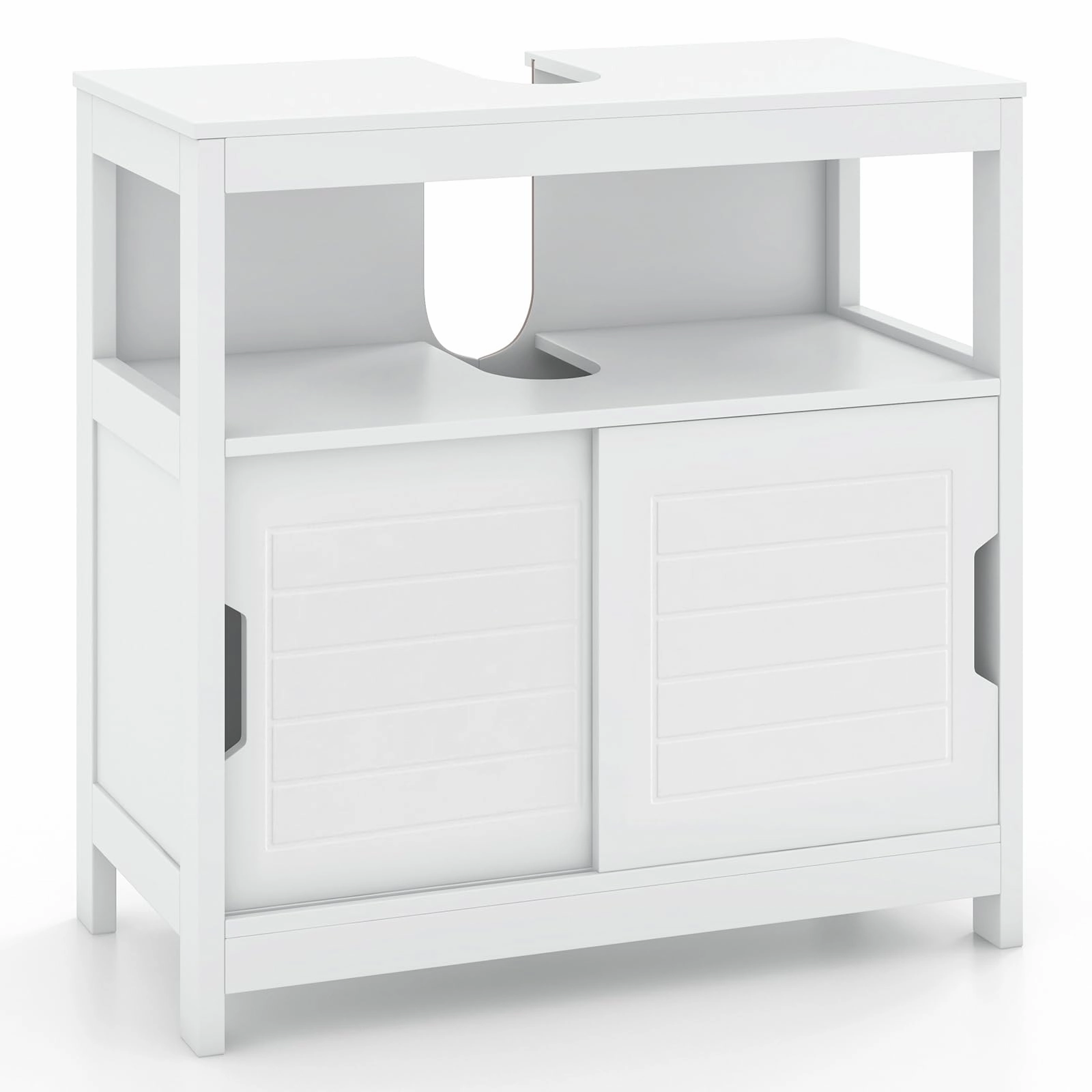 Giantex Pedestal Sink Storage Cabinet - Bathroom Vanity Without Vessel Sink, Storage Cabinet, Bathroom Space Saver Organizer bathroom storage cabinet, over toilet storage