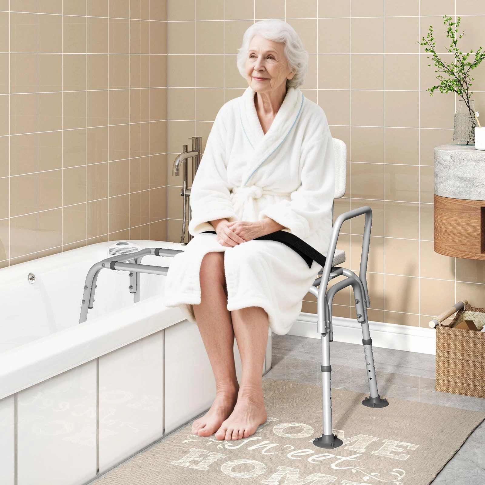 Giantex Sliding Tub Transfer Bench for Bathtub