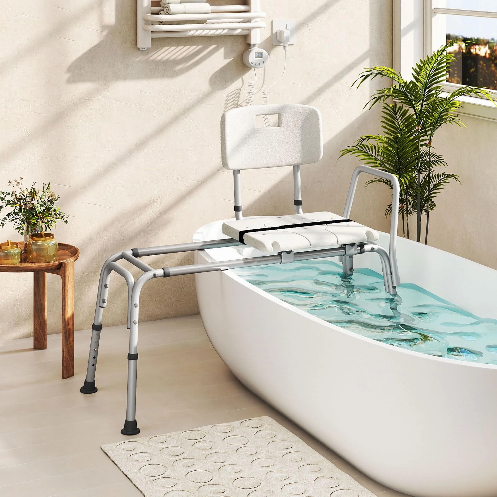 Giantex Sliding Tub Transfer Bench for Bathtub