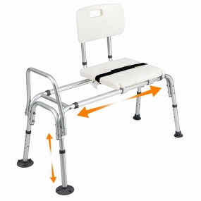 Giantex Sliding Tub Transfer Bench for Bathtub bench seat, tufted bench