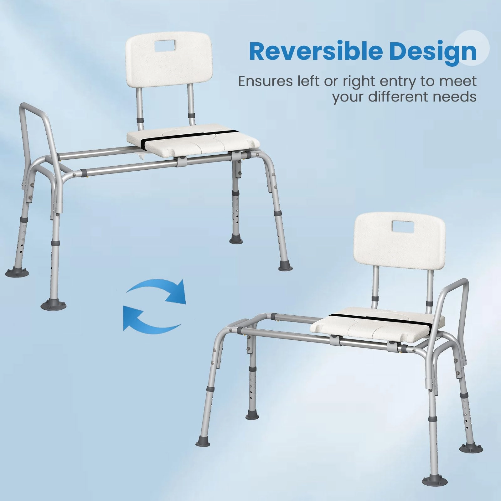 Giantex Sliding Tub Transfer Bench for Bathtub