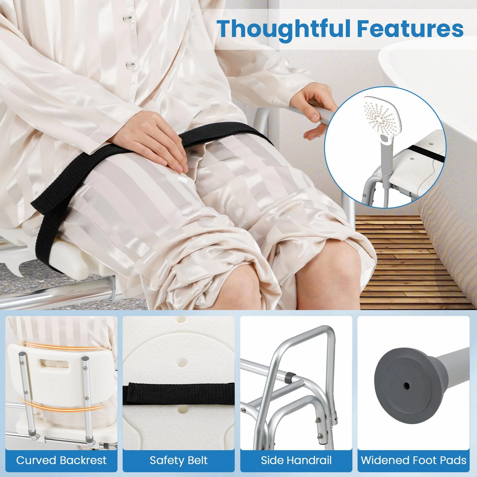 Giantex Sliding Tub Transfer Bench for Bathtub