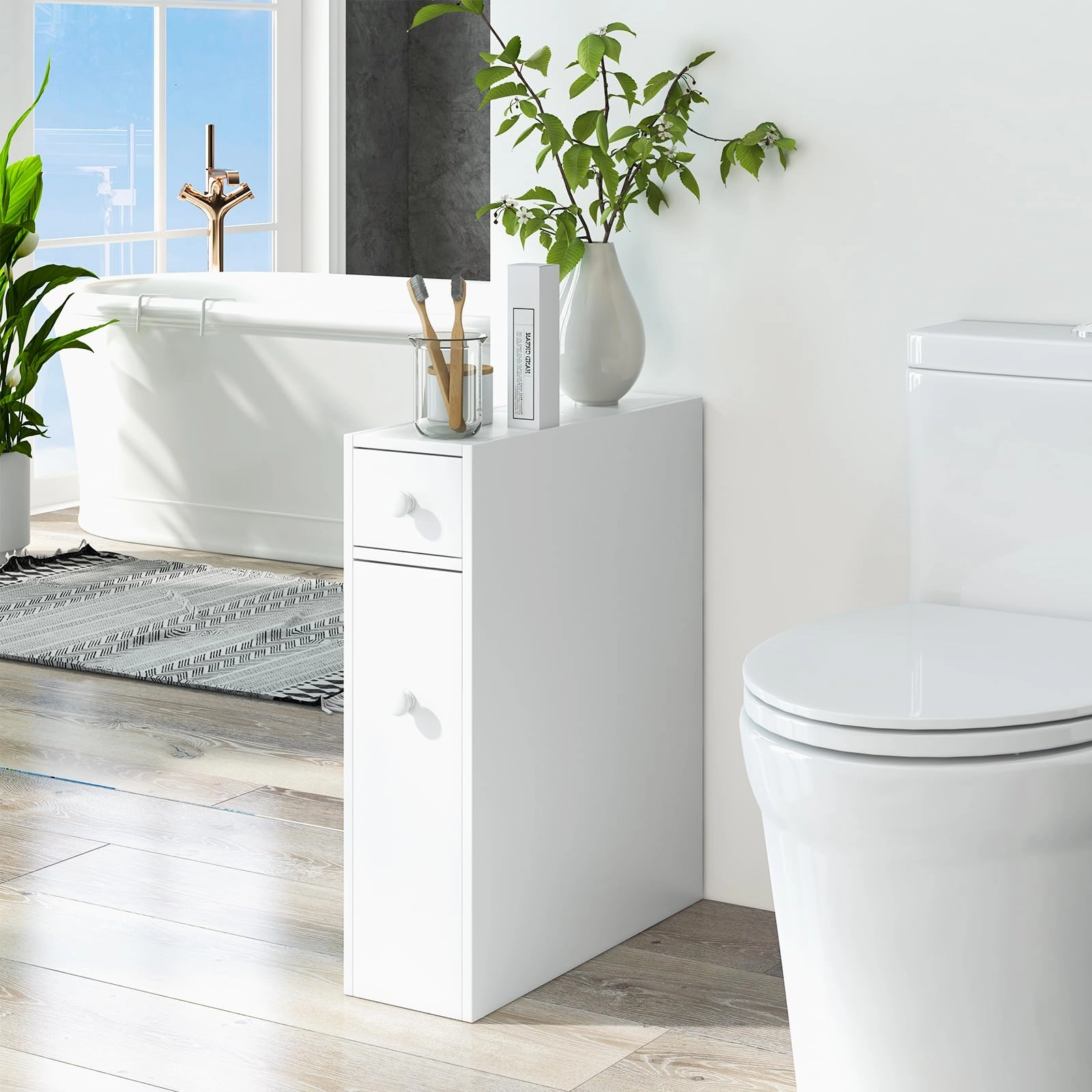 Giantex Small Bathroom Storage Cabinet