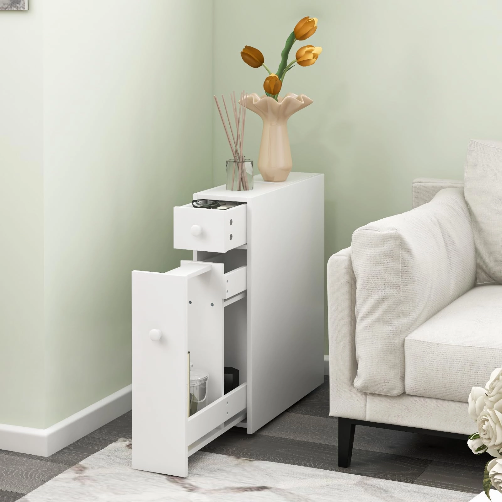 Giantex Small Bathroom Storage Cabinet