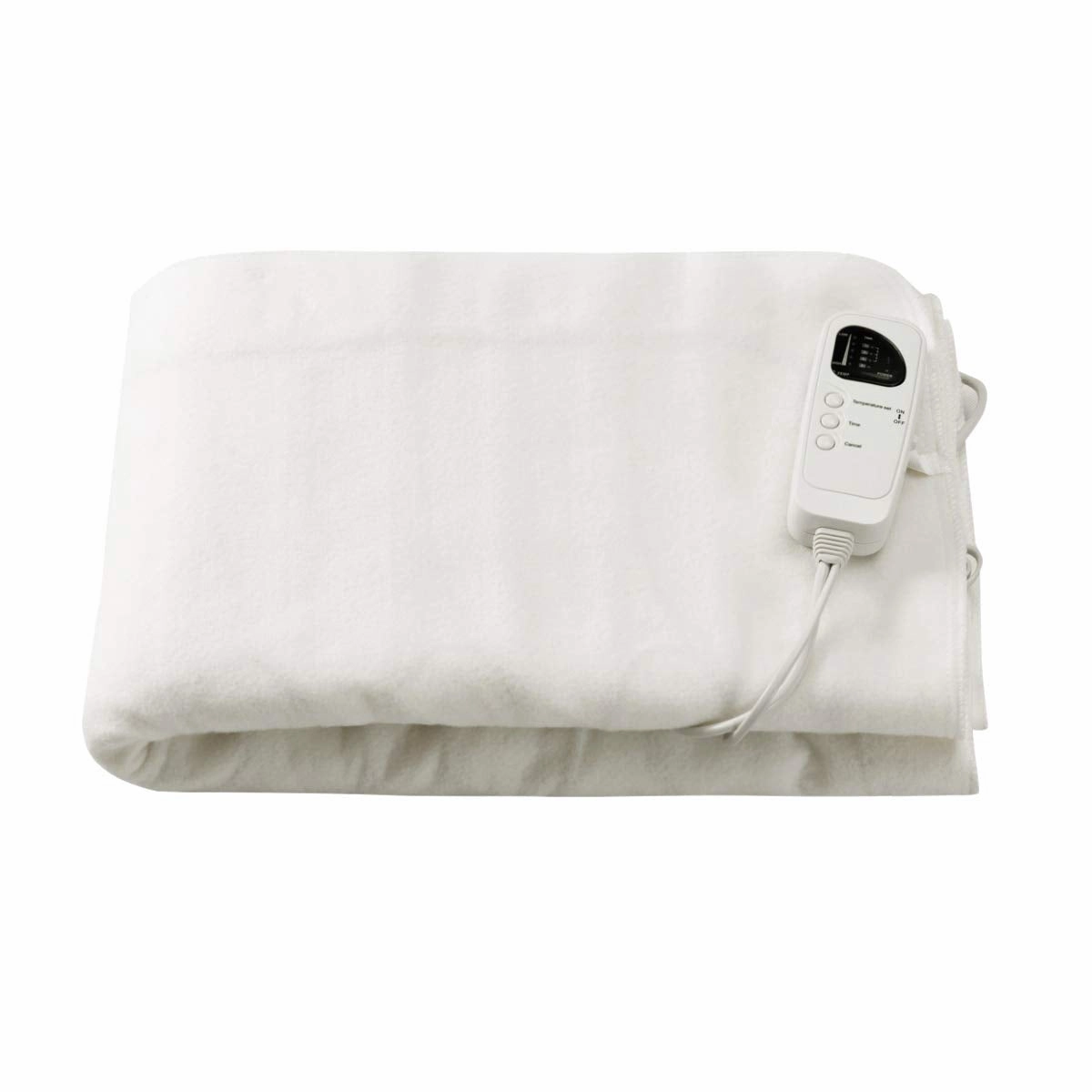 Giantex Smart Electric Heated Mattress Pad, Heating Bed Topper Blankets w/ Low-Voltage fleece blanket, knit throw
