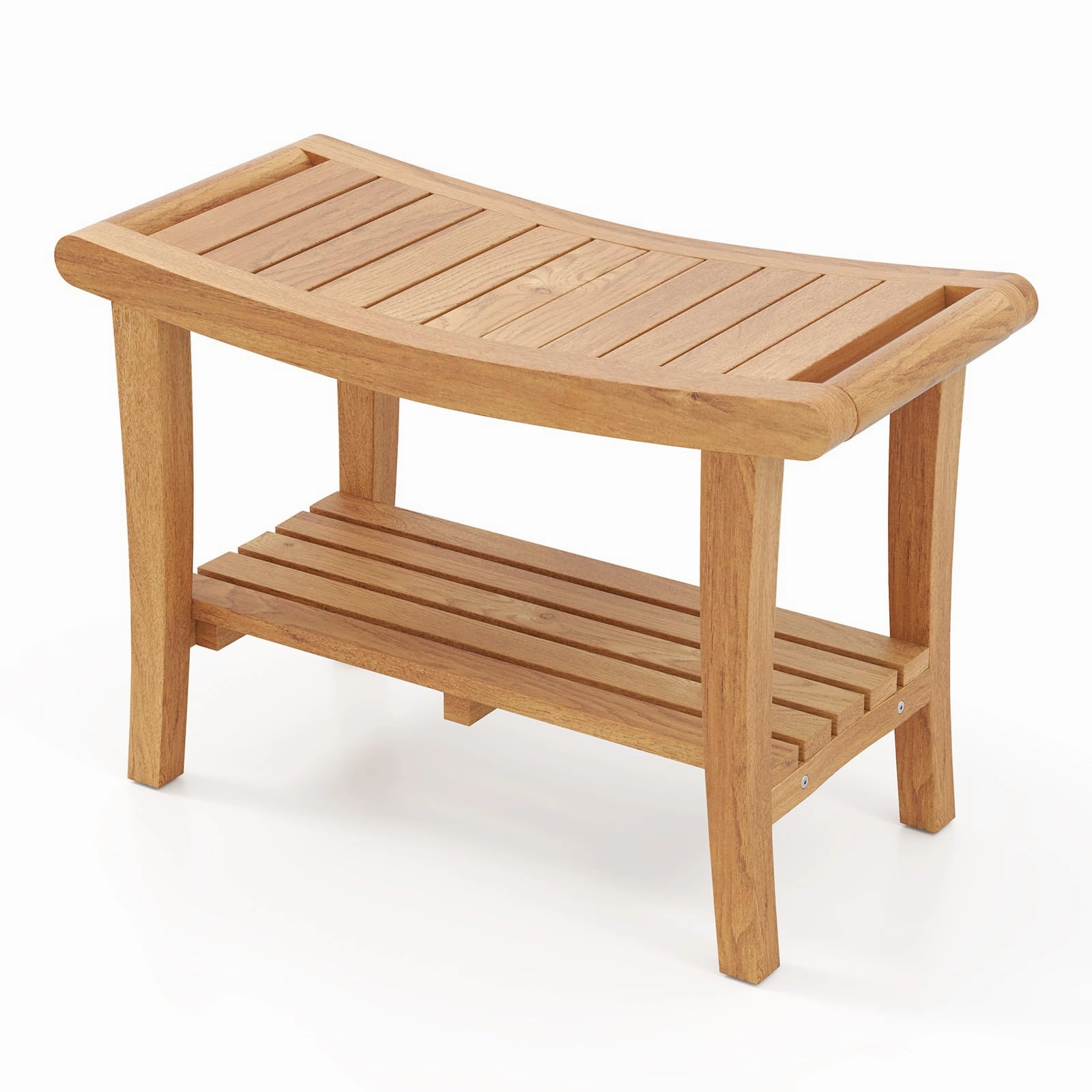 Giantex Teak Wood Shower Bench